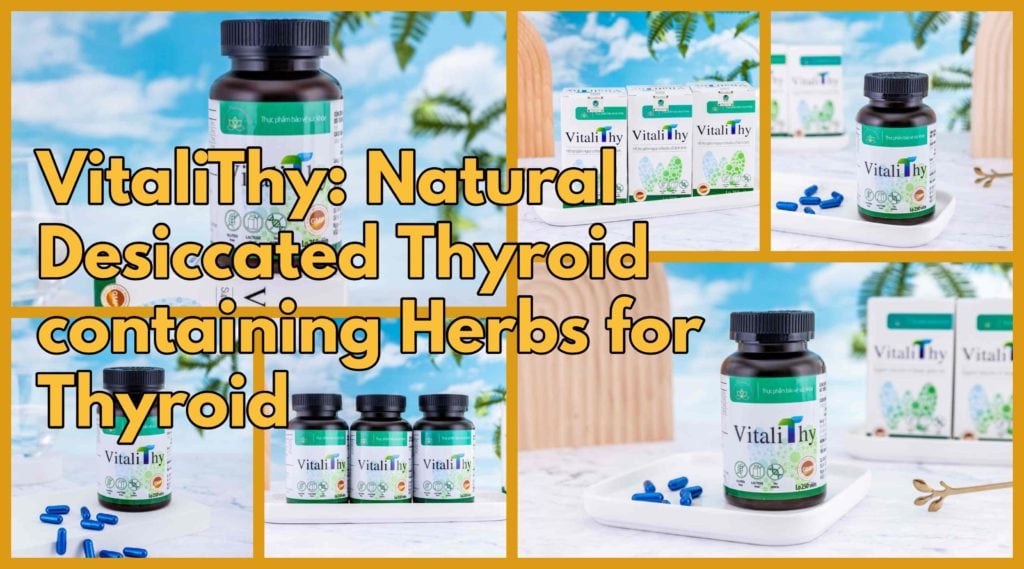 VitaliThy natural desiccated thyroid containing herbs for thyroid support